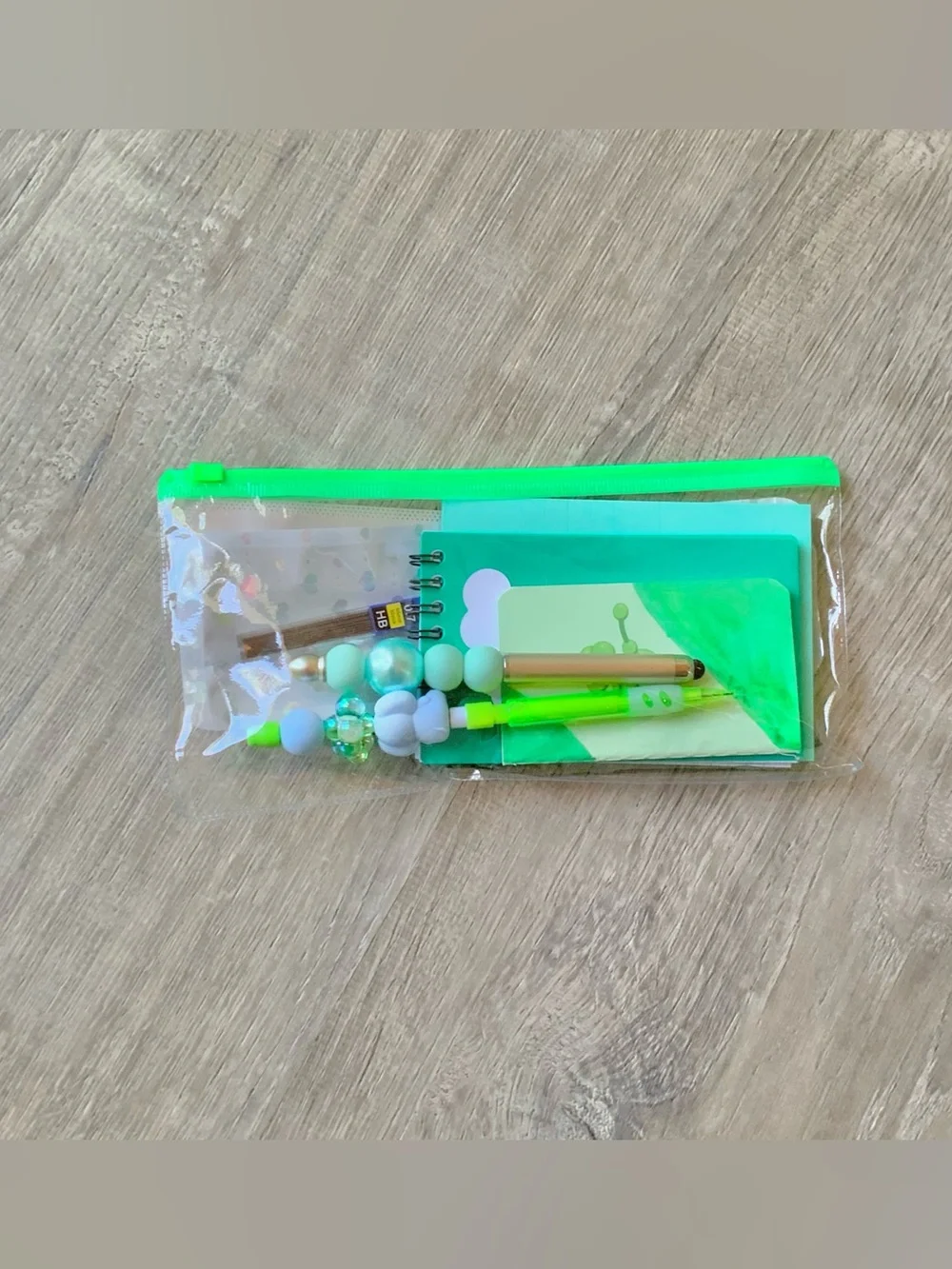 NEW📚 Homemade Crafted Beaded Pen & Pencil Stationery Set OS